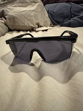 Men's Shield Sunglasses - Black Lens